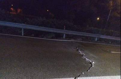 Etna, dopo la scossa di stanotte chiuso un tratto dell’A18 Me CT