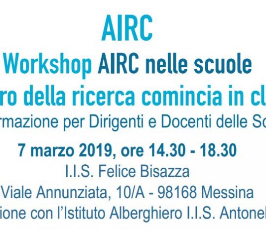 ‘AIRC nelle scuole’ a Messina