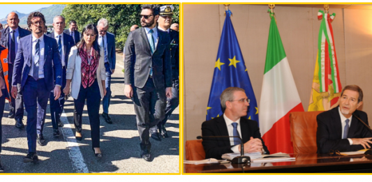 Visita Toninelli. M5S: “fatti concreti per la Sicilia”. Musumeci: “da quando è Ministro non ha mosso un foglio di carta per la Sicilia” (video)