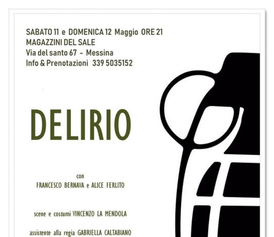 Magazzini del Sale: ritorna la compagnia Mezzaria con lo spettacolo “Delirio” l’11 e 12 maggio