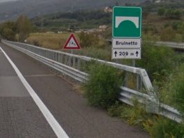A18 ME-CT Lavori urgenti nei pressi dello svincolo Fiumefreddo