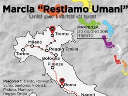 “Restiamo umani”, in marcia da Trento a Lampedusa, contro odio e razzismo