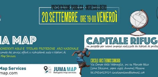 20 settembre JUMA Map e Capitale rifugiato al Circolo ARCI Thomas Sankara
