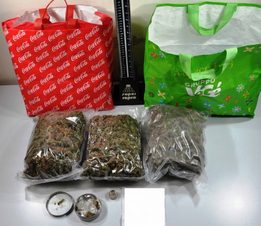 Sequestrata marijuana. La Squadra Mobile già sulle tracce del pusher