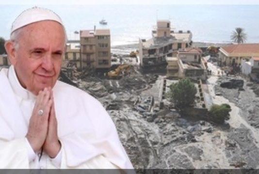 Papa Francesco vicino agli alluvionati del 2009 con un telegramma