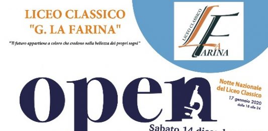 Il Liceo Classico “G. La Farina” apre le porte per il primo Open Day