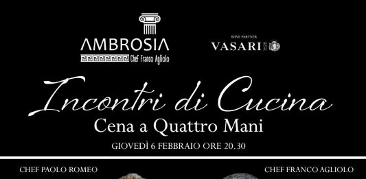 “Incontri di Cucina” al Ristorante Ambrosia con Franco Agliolo e Paolo Romeo