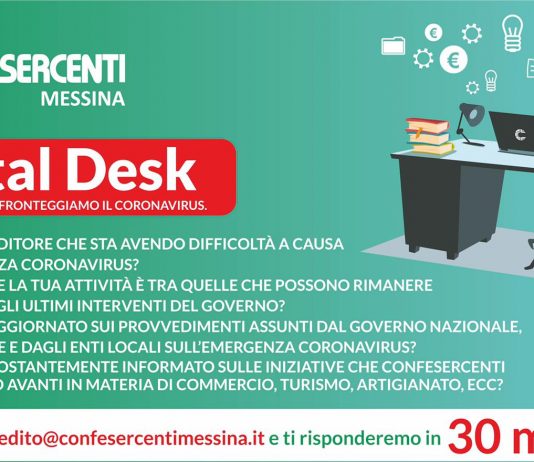 Confesercenti: digital desk per rispondere alle domande delle imprese siciliane