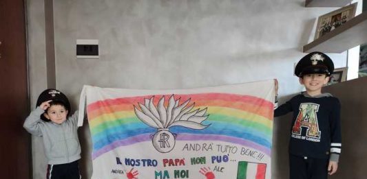 Coronavirus: Papà carabiniere non può, noi restiamo a casa