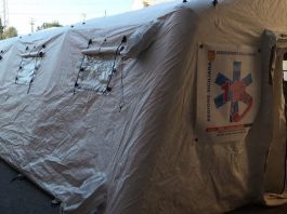 Ospedale “Papardo”: allestita dalla Protezione Civile della Città Metropolitana di Messina e dal 118