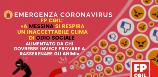 Fp Cgil critica De Luca “inaccettabile clima di odio sociale da chi dovrebbe rasserenare gli animi”
