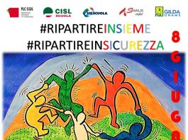 Scuola: Sindacati, flash mob l’8 giugno a Palermo e in tutte le province siciliane su ripartenza in sicurezza