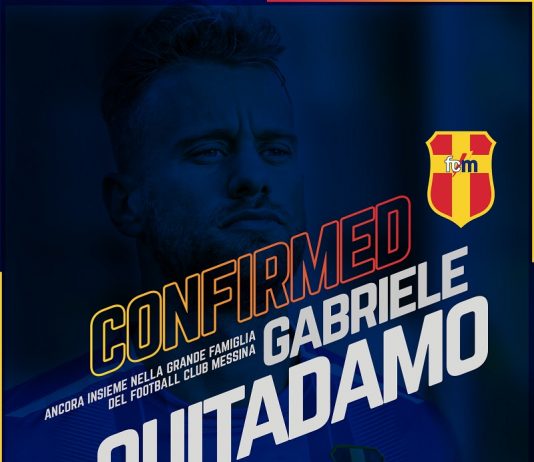 Il FC Messina si mette in difesa: Gabriele Quitadamo confermato per la prossima stagione