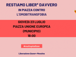 23 Luglio, in piazza per difendere la legge contro l’omotransfobia, Liberazione Queer+: “impedita la nostra protesta”; sarà contro-manifestazione