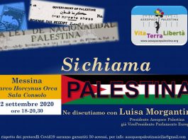 “Si chiama Palestina” con Luisa Morgantini – Messina 2 settembre
