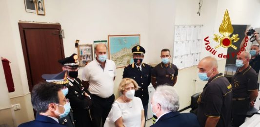 Ferragosto, il Prefetto Librizzi fa visita ai Vigili del Fuoco