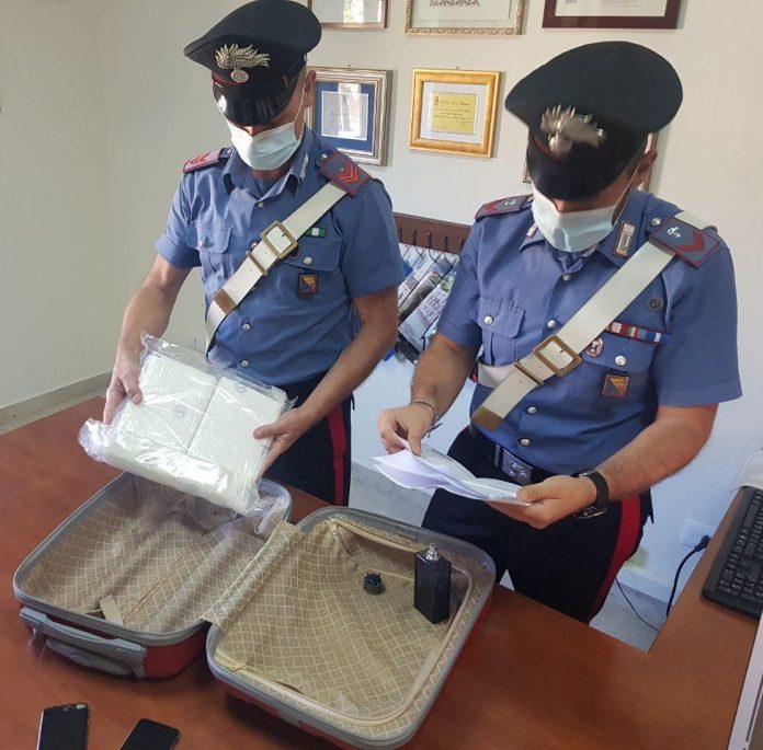 CC Messina Centro droga sequestrata