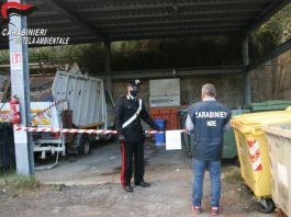 Rifiuti Covid nell’indifferenziata: bliltz del NOE a Gualtieri Sicaminò