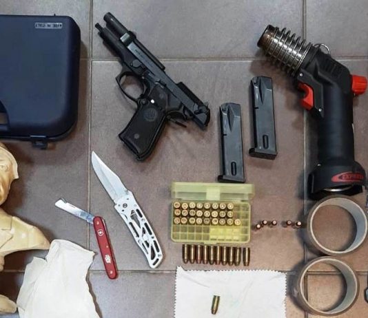 Arrestato 65enne Messinese per violazione di domicilio e porto abusivo d’armi