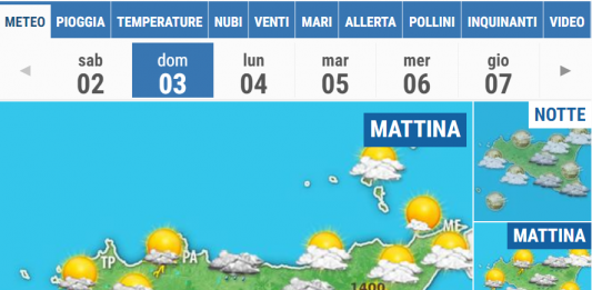 Meteo di Messina e Provincia, per domani, 3 Gennaio 2021