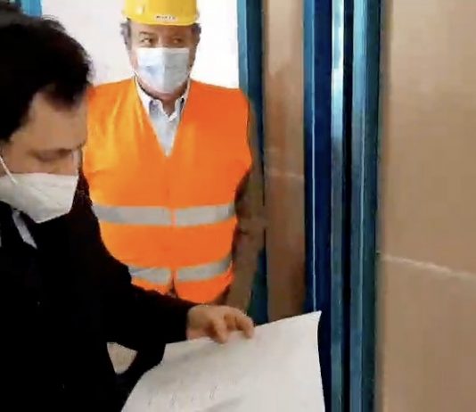 Sanità, sopralluogo di Razza nei cantieri del Policlinico di Messina
