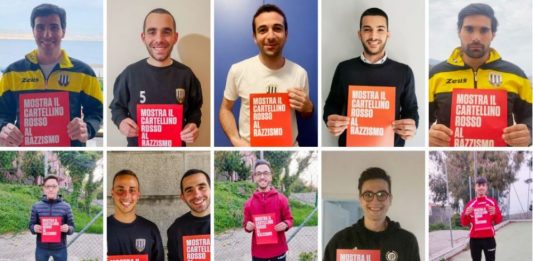 Sport e sociale: la “Nuova Peloro” mostra un “cartellino rosso al razzismo”