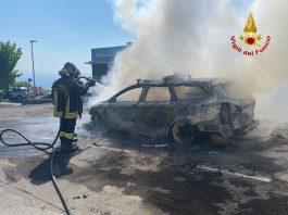 Incendio auto ieri tra Taormina e Castelmola, nessun ferito