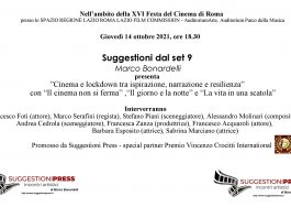 Festa del Cinema di Roma, “Suggestioni dal set”: cinema e lockdown tra ispirazione, narrazione e resilienza