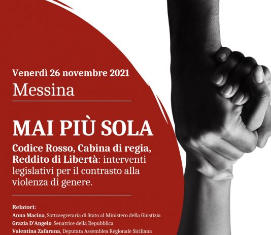 “Mai più sola”, incontro sulla violenza di genere con la sottosegretaria alla Giustizia Anna Macina