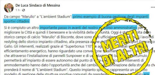 Stadio Ex Marullo, il Sindaco si intesta il restyling, ma c’è chi lo smentisce