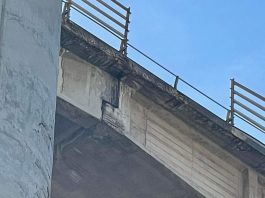 Viadotti Tarantonio, Comitato denuncia caduta calcinacci, Cas risponde