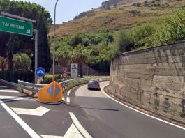 A18: svincolo di Taormina chiuso temporaneamente in uscita per chi viaggia in direzione Catania