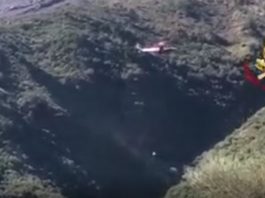 Stromboli, due escursionisti in difficolta soccorsi con l’elicottero (video)