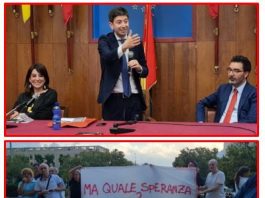 Speranza a Messina esalta la sanità pubblica, ma viene contestato