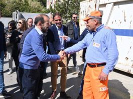 Croce in sopralluogo all’isola ecologica di Via Pietro Castelli, in via Tommaso Cannizzaro e a Gravitelli