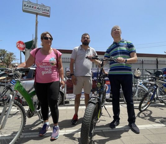 Eleme2022, la pedalata di De Domenico e Diego Indaimo per una pista ciclabile sul waterfront