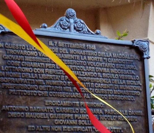 “I Camiciotti e le 5 Giornate di Messina”: mercoledì 7 la commemorazione