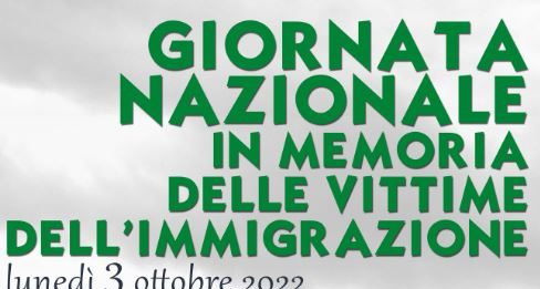 Lunedì 3, la giornata nazionale in memoria delle vittime dell’immigrazione