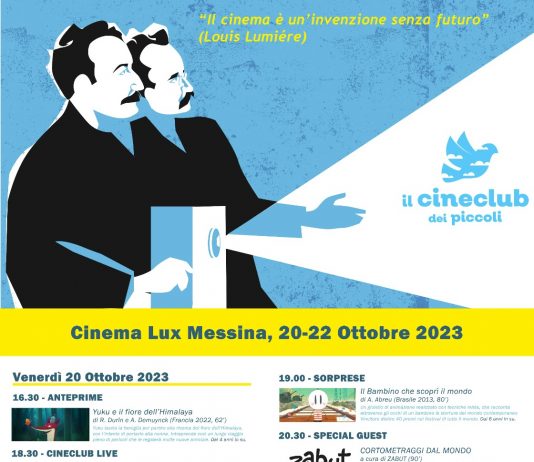 Il Cinema Lux di Messina è il palcoscenico della fase conclusiva del Cineclub dei piccoli. Da venerdì 20 a domenica 22 eventi speciali, spettacoli teatrali e anteprime di film di animazione