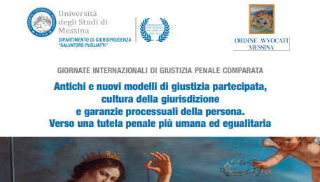 A Messina le “Giornate internazionali di giustizia penale comparata” il 30 e 31 ottobre