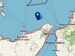 Terremoto: scossa di magnitudo 2.7 al largo della costa messinese