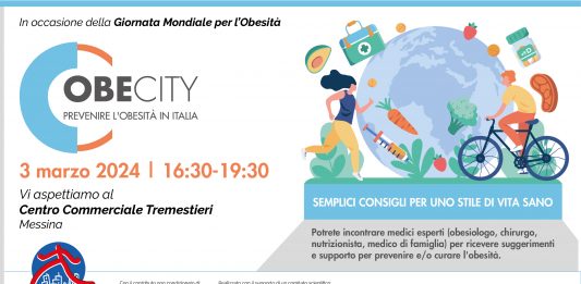 Giornata Mondiale dell’Obesità: Il 3 marzo a Messina arriva “Obecity”, l’iniziativa di Cittadinanzattiva per informare i cittadini su fattori di rischio, stili di vita e alimentazione sana