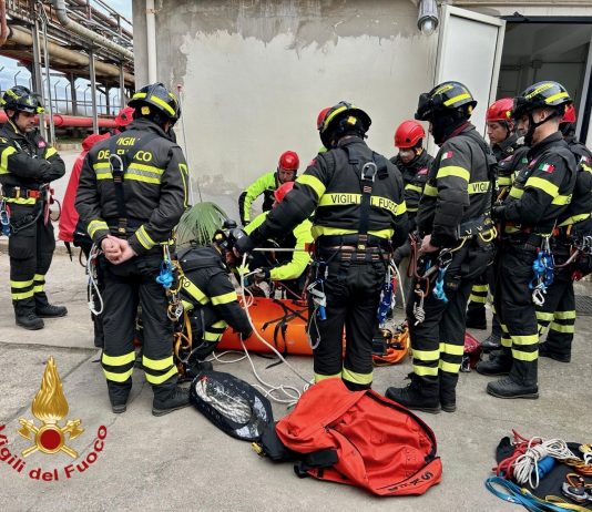 Giornata esercitativa per il nucleo SAF del Comando VF di Messina