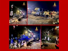 Incidente stradale a Scala Ritiro: conducente ferito, intervento dei Vigili del Fuoco