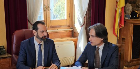 Visita a palazzo Zanca del sindaco di Reggio Calabria Falcomatà