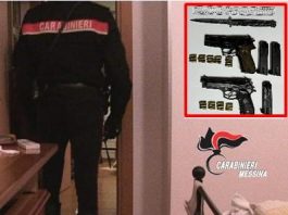 Armi clandestine nella zona sud della città, due messinesi arrestati dai Carabinieri
