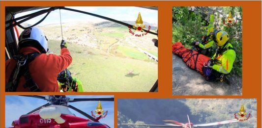 Anziano soccorso dalle gole dell’Alcantara: Intervento dei Vigili del Fuoco di Messina