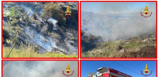 Vasto incendio nelle colline di Pezzolo: intervento dei Vigili del Fuoco