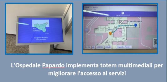 L’Ospedale Papardo implementa totem multimediali per migliorare l’accesso ai servizi