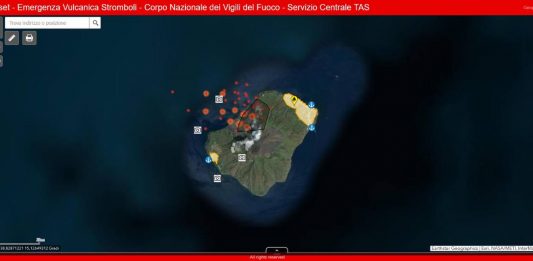 Emergenza vulcanica a Stromboli: monitoraggio cartografico avanzato dai Vigili del Fuoco